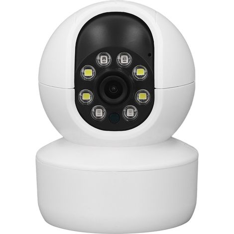 Caméra HD intelligente 3MP double source lumineuse, moniteur intercom sans fil avec vision nocturne couleur, norme US 100-240V, pour surveillance intérieure/extérieure (1/5)
