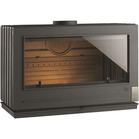 Estufa de leña de hierro fundido antracita 12kw - 9128-04 - invicta -