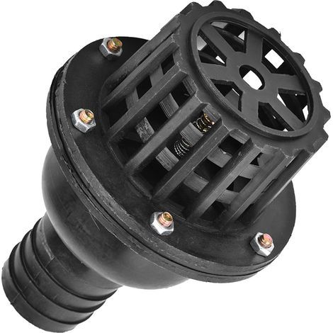 Clapet anti-retour plat en PVC noir pour pompe à eau (1,5 pouce) (1/5)