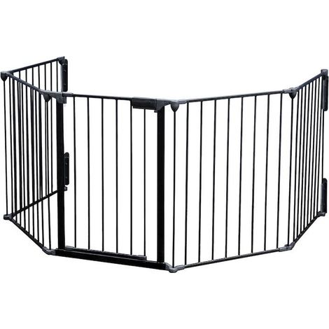 Barrière de Protection pour Poêles à Bois et Cheminées. Ouverture gauche (1/5)