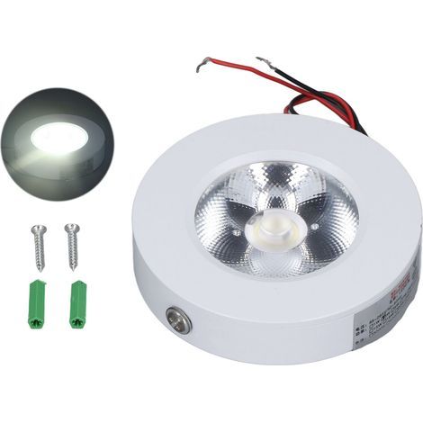 Spot Lumineux LED COB 3W Ultra-Mince Revêtement Anti-Chaleur pour Éclairage Intérieur Encastré (1/5)