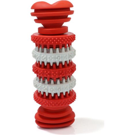 Giocattoli per cani in gomma naturale – Set di 4 pezzi resistenti, adatti a razze di piccola, media e grande taglia.