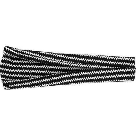 Bandeau bohème style boho à motif rétro, large bandeau, haute élasticité, absorbant la transpiration, imprimé-B (1/5)