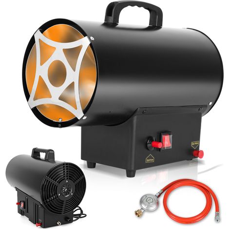 TolleTour Canon à chaleur gaz GPL 10 kW, chauffage de chantier soufflant 320 m³/h, pour atelier garage entrepôt, surface jusqu’à 150 m² (1/5)