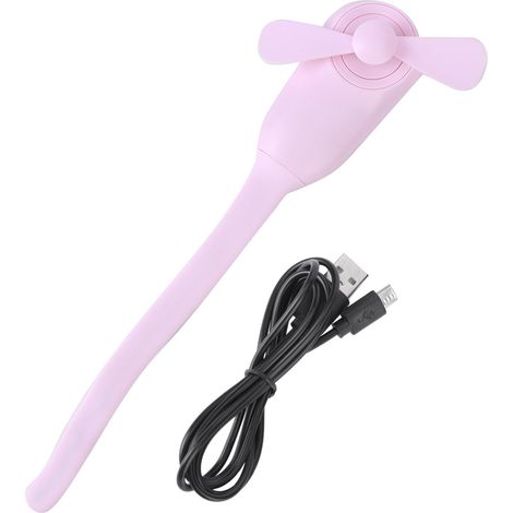 Ventilateur de Poussette Portable Mini - Rafraîchisseur Multifonction pour Siège Auto/Lit/Vélo/Poignet Rose (1/5)