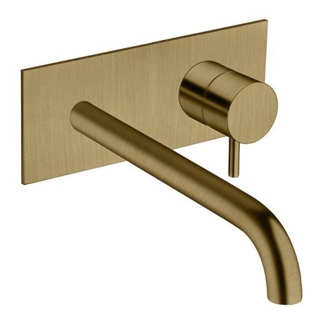 Façade lavabo mural triverde avec plaque bec 225 cm vx bronze mat - CRISTINA ONDYNA TV25893