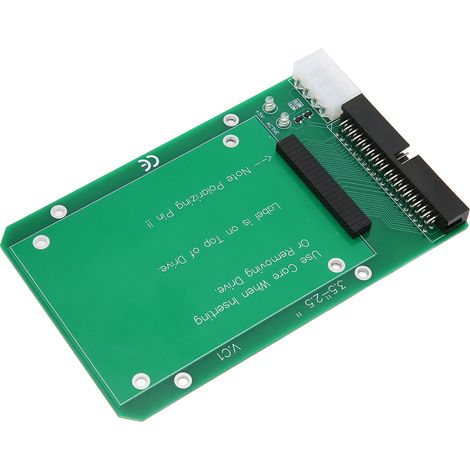 Carte de conversion SATA HDD/SDD 44 broches IDE 2,5 pouces vers 3,5 pouces pour PC. Adaptateur de disque dur avec transfert sécurisé sur circuit imprimé. (1/5)