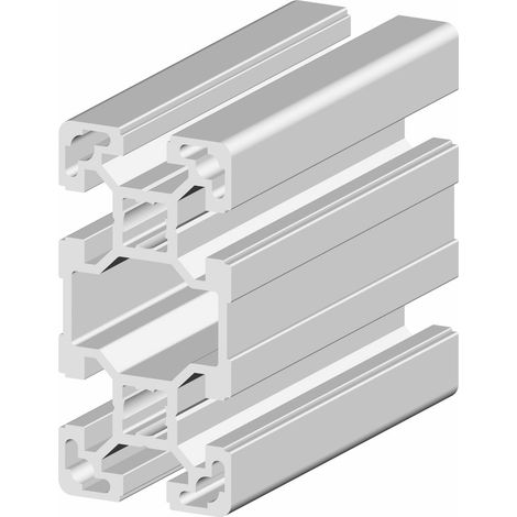 Profilé Aluminium, Anodisé RS PRO 40 x 80 mm x 3m ( Prix pour 1 )