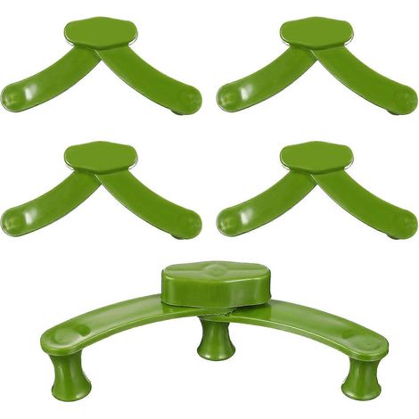 Pinces de jardinage (lot de 25) conçues pour courber les branches et former les semis et les plantes en pot (couleur verte). (1/5)