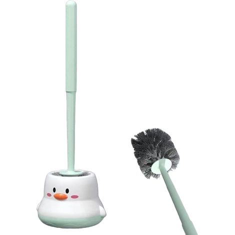 Brosse de toilette et support Accessoires d'entretien des sanitaires Brosse WC pour salle de bain Pour appartement, camping-car, sous-sol, toilettes, hôtel, salle d'eau, dortoir, (1/5)