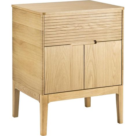 Mobile lavabo singolo in rovere ALASKA (1/5)