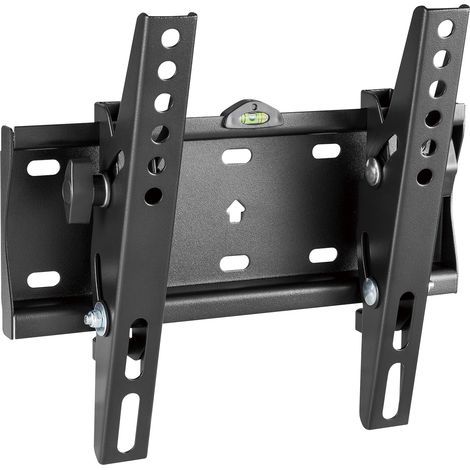 Soporte para TV Cabletech para televisores de 23" a 42", nivelación de +12° a -12°, acero.