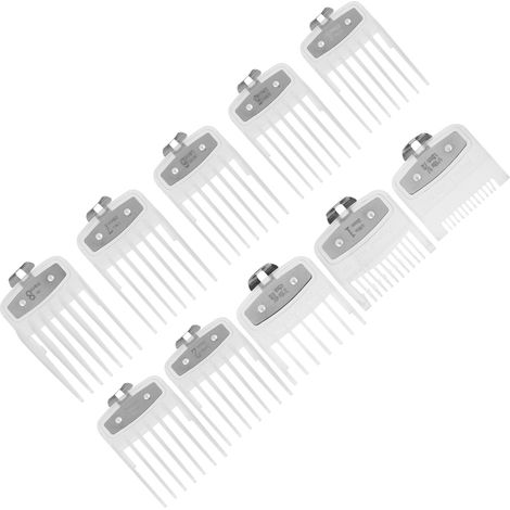 Accessoires professionnels pour tondeuses à cheveux : peignes, sabots, guides de coupe pour coiffeurs (1/5)