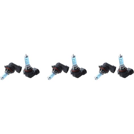 Lot de 6 ampoules halogènes xénon 9006 HB4 6000K 100W pour phares (1/5)