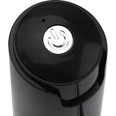 Pompe à eau USB rechargeable pour bouteilles, modèle noir, ABS et 304 inox, 5W, pour maison bureau cuisine. (1/4)