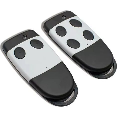 Lot de 2 télécommandes compatibles CARDIN S449 QZ2 QZ4 433MHz, émetteurs à code tournant 2 et 4 boutons pour porte de garage