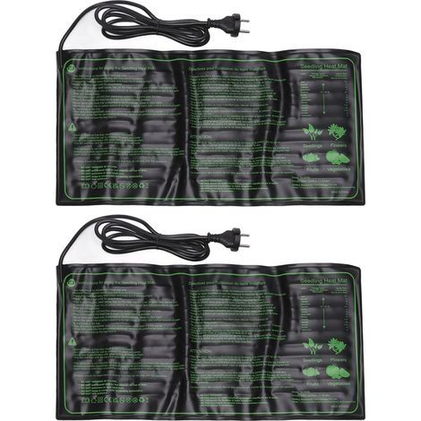 2 Pièces Tapis Chauffant Imperméable Pour Semis,Coussin à Température Constante pour la Croissance des Graines de Plantes,Prise UE 220-240V (1/5)