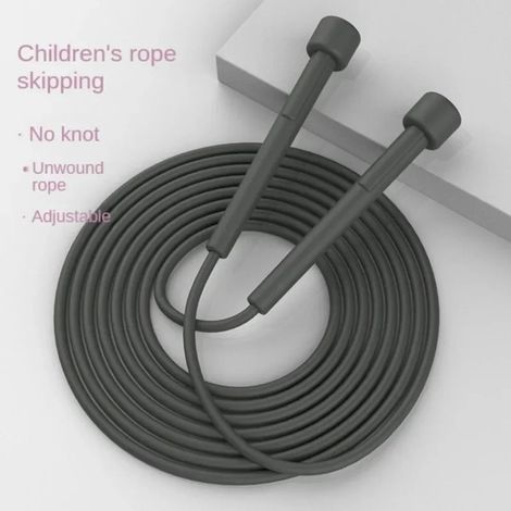 Corde à sauter professionnelle antidérapante, résistante, en PVC, anti-vibration, perles souples, en bambou, équipement de fitness (1/4)