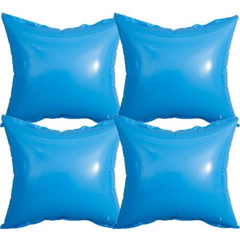Oreiller gonflable de piscine en PVC, housse de protection carrée d'hiver de 120CM, grand coussin gonflable (1/4)