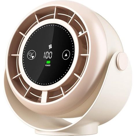 Ventilatore da tavolo Turbo per la circolazione dell'aria,soffitto e scrivania,ventilatore multifunzionale per diverse posizioni (beige) (1/5)