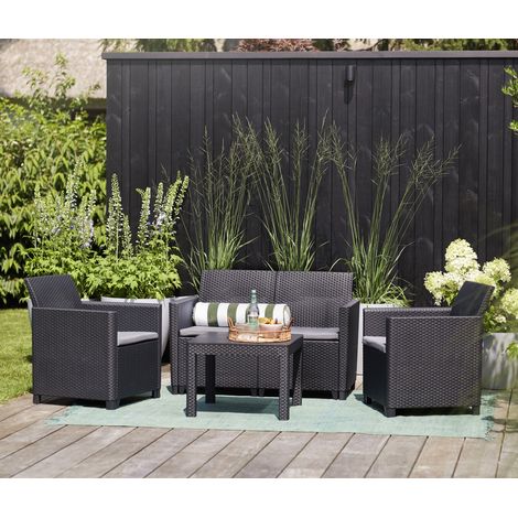 Keter Marie 4-seater Lounge Set  - Graphite (1/5)