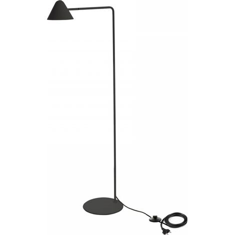 Lámpara de pie LED Antares en metal negro STS - 25cm x 45.5cm x 129.5cm (1/5)