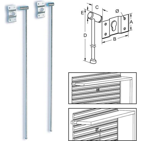 SICURA PER TAPPARELLA LEGNO METALLO 58X500 MM- BOLIS ITALIA- 50,0 pz