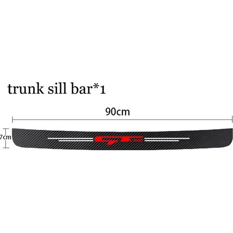 (1 pièce pour GT LINE 2) Seuil de porte de voiture en fibre de carbone,autocollants de protection anti-rayures pour Kia GT Line,Sportage,Ceed,Picanto,K5,K3 et Stonic (1/3)
