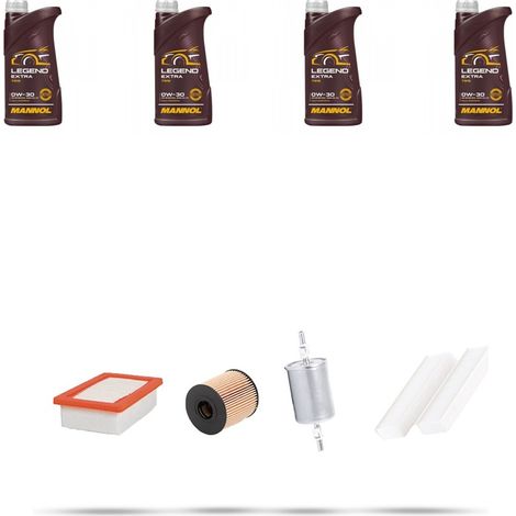 Kit tagliando 4 FILTRI e 4L OLIO compatibile con Peugeot 3008 II 1.6 PureTech 133kw Dal 2018 (1/5)