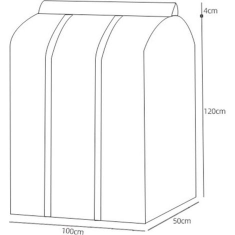 Housse À Vêtements - Transparente - Imperméable - Pour Rangement Dans Armoire Ou Sur Portant - 1 Pièce (1/5)
