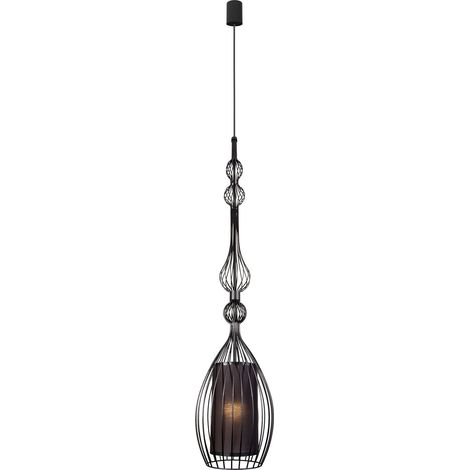 Hängeleuchte AUGUSTUS Schwarz rund Esstisch Lampe