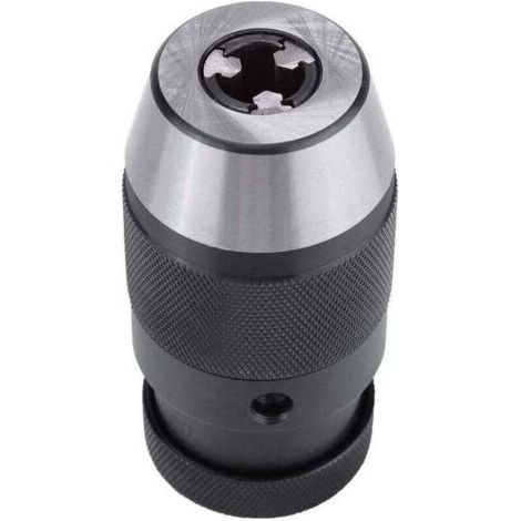 Mandrin de perceuse robuste 1 pc 0-13mm 1/2 mandrin auto-serrant en acier sans clé B16 pour tour perceuse électrique mandrin de presse (1/4)