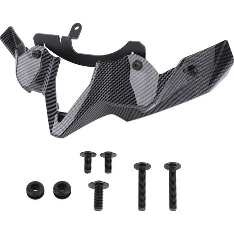 Becquet avant nu de moto, aileron aérodynamique à force d'appui accrue, stabilité de conduite accrue, Style Fiber de carbone pour Z900 2020 – 2024 (1/5)