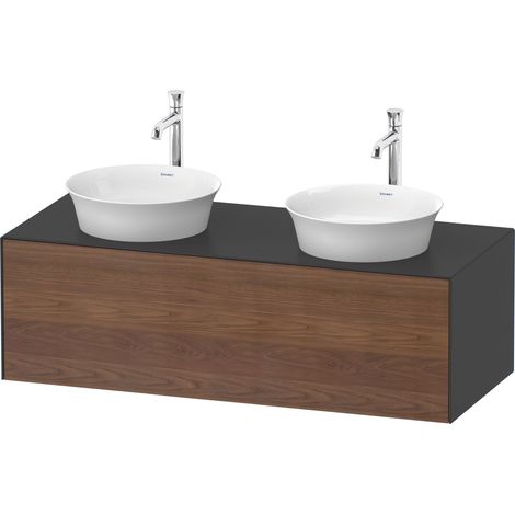 Duravit Tulip blanco, mueble de pared, ancho 1300 x fondo 550mm, (1/4)