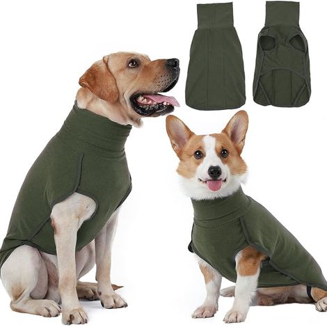 Pull Chien, Manteau Doux et Chaud, Manteau Chien Hiver, Vetement pour Chien Chat, Pull-Overs Chiens -Vert XS (1/2)