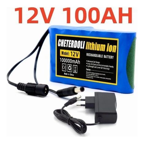 18650 Lithium Battery 3S2P 12V 100000mAh Rechargeable Lithium Battery Pack with BMS+ Charging (1/3)