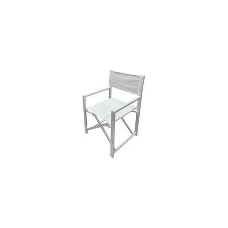 2 x C SEDIA REGISTA IN ALLUMINIO ALU STAGE BIANCO