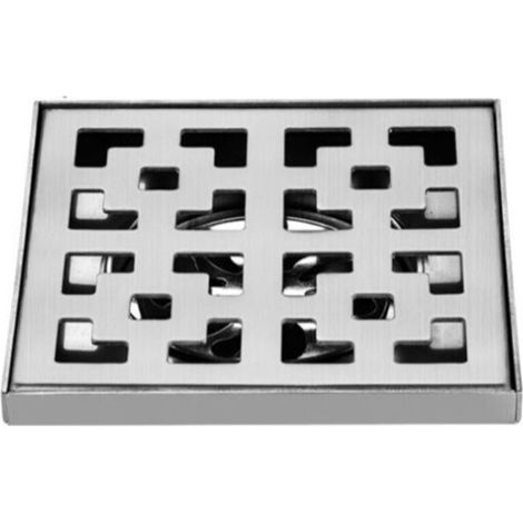 15x15 cm floor drain in SUS 304 stainless steel – High flow rate – Insect repellent system – Installation for 50/75 mm (1/3)