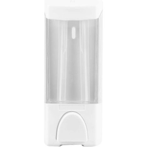 Distributeur de savon mural 300 ml, porte-savon liquide, boîte à savon suspendue, récipient vide rechargeable pour la maison ou l'hôtel (blanc)-18.3X7.3cm-White (1/2)