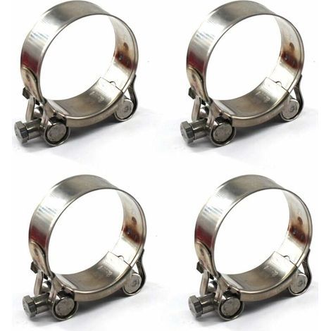 4 pièces 52-55mm Colliers de serrage à boulon en T Acier inoxydable 304 Collier de serrage (1/5)