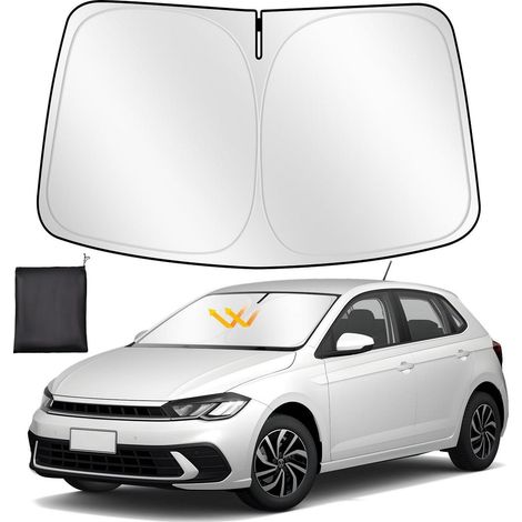 Sonnenschutz Frontscheibe für VW Polo 2018-2024, UV-Schutz, Kühlung, faltbar (1/5)