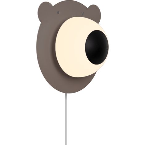 Applique murale BRUNA BEAR Métal Marron, H.25 - IP20 - E14 /Nordlux Intérieur (1/5)