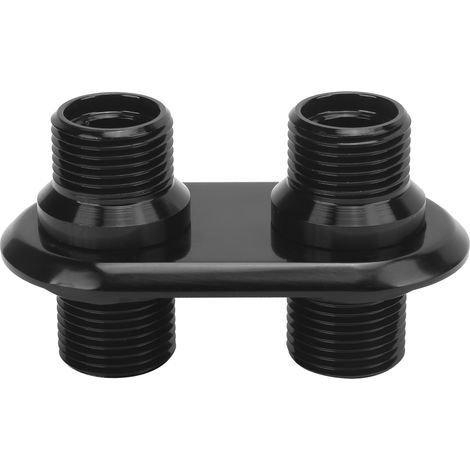 Remplacement universel de Modification d'interface de cloison de climatisation de voiture à 2 ports pour FordBlack (1/5)