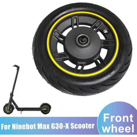 10 pouces Pneus Roue avant de avec assemblage de pneu Tubeless 60/70-6.5 55PSI pour Ninebot Max G30-X Kickscooter Pneus (1/4)