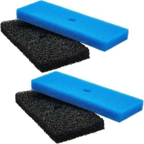 Lot de 2 filtres de rechange pour bassin, à filtration grossière et fine, compatibles avec les fontaines d'aquarium d'extérieur 52231 et 52229. (1/4)