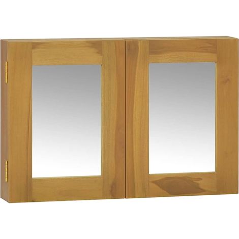 Mobile a Specchio 60x10x40 cm in Legno Massello di Teak vidaXL (1/5)