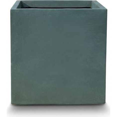 Portavaso preforato KUBIX 40x40cm verde scuro