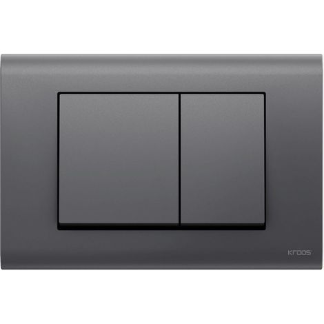 Plaque de commande avec double touche compatible avec Sigma Geberit - Gris anthracite satiné
