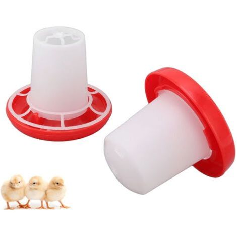 Kit mangeoire et abreuvoir pour poussins, mangeoire pour volailles, fontaine en plastique pour volailles, abreuvoir pour volailles (1/5)