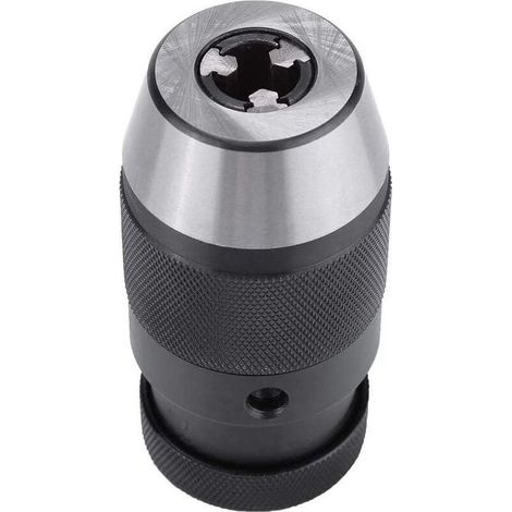 Mandrin de perceuse robuste 1 pc 0-13mm 1/2 mandrin auto-serrant en acier sans clé B16 pour tour perceuse électrique mandrin de presse (1/5)